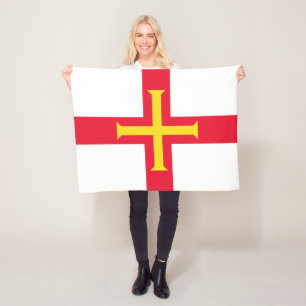 Guernsey Flag Fleece Blanket