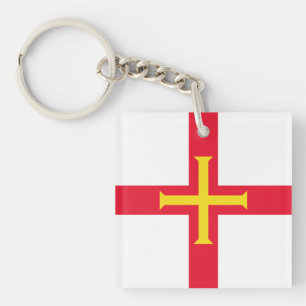 Guernsey Flag Key Ring