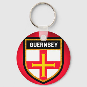 Guernsey Flag Key Ring