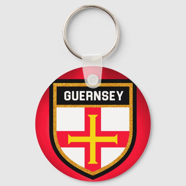 Guernsey Flag Key Ring (Front)