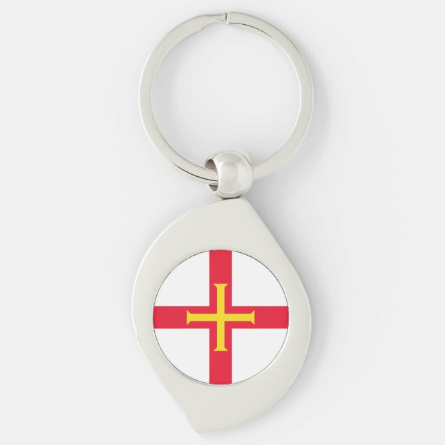 Guernsey Flag Key Ring (Front)