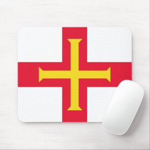 Guernsey flag mouse pad