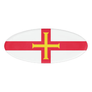 Guernsey flag name tag