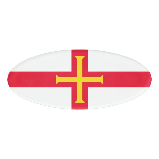 Guernsey flag name tag (Front)