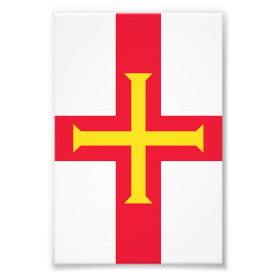 Guernsey flag photo print