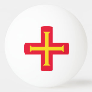 Guernsey flag ping pong ball
