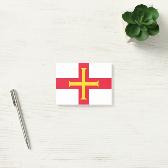 Guernsey flag post-it notes (Office)