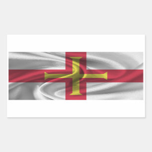 Guernsey Flag Rectangular Sticker