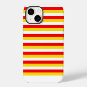 Guernsey flag stripes red yellow white pattern Nor iPhone 14 Case