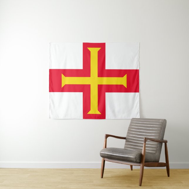 Guernsey flag tapestry (In Situ (Horizontal))