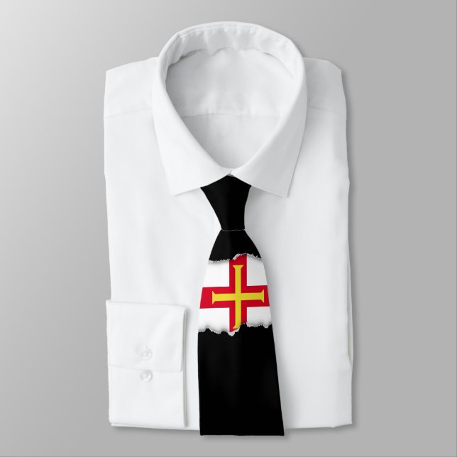 Guernsey Flag Tie (Tied)