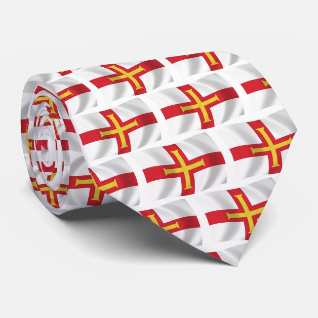 Guernsey Flag Tie (Rolled)
