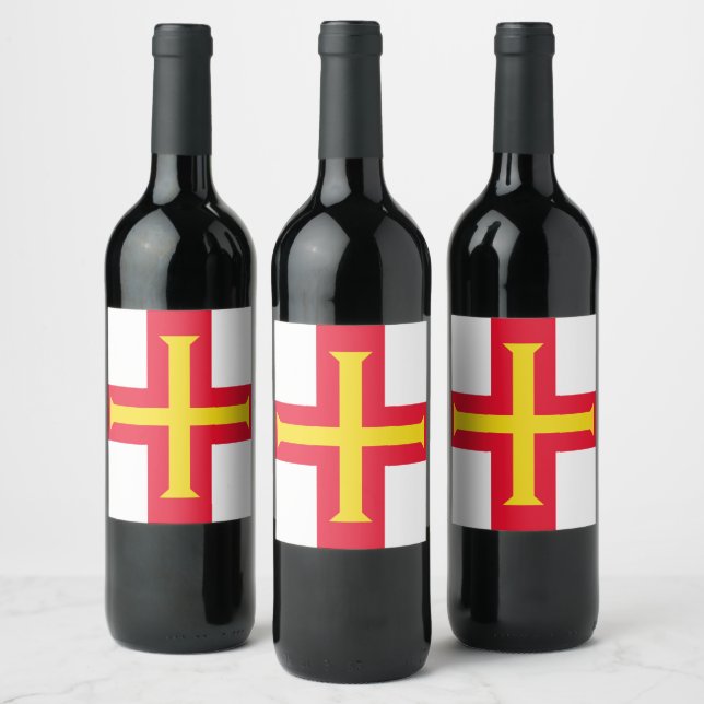 Guernsey flag wine label (Bottles)