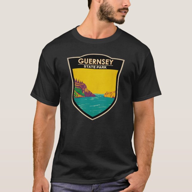 Guernsey State Park Wyoming Vintage  T-Shirt (Front)