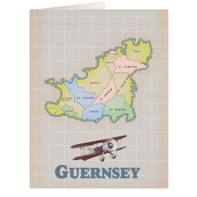 Guernsey vintage map (Front)
