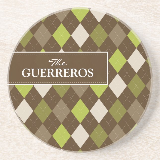 Guerreros Lime/Chocolate Coaster (Front)