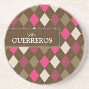 Guerreros Pink/Chocolate Coaster