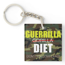 Guerrilla Diet (double-sided) Keychain