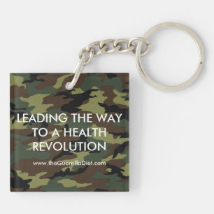Guerrilla Diet (double-sided) Keychain