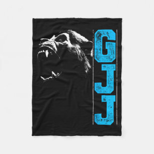 Guerrilla Jiu Jitsu Brazilian Jiu Jitsu Gorilla Fleece Blanket