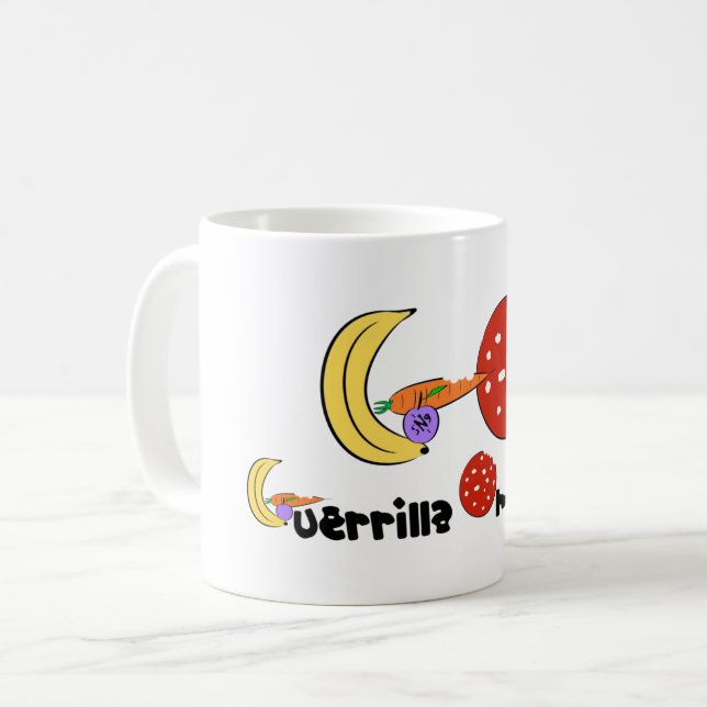 Guerrilla Omnìvora Coffee Mug (Front Left)