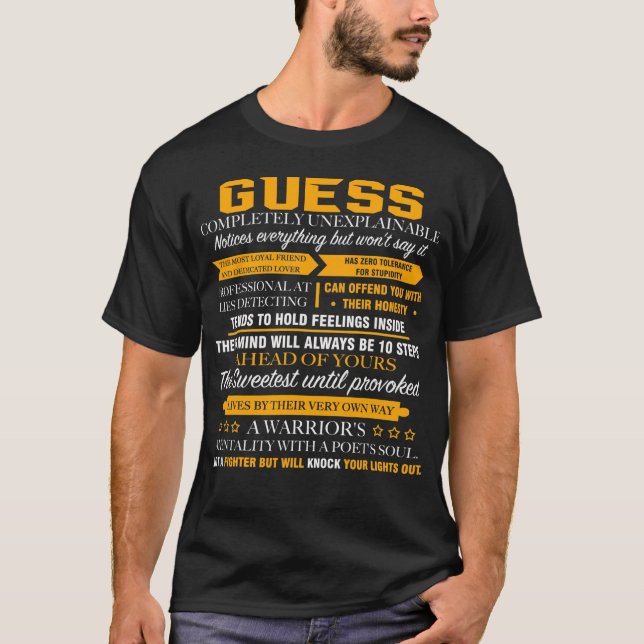 GUESS completely unexplainable T-Shirt (Front)