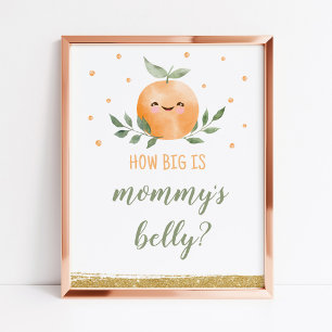 Guess How Big Is Mummy Belly Sign Little Cutie