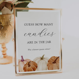 Guess How Many Are in the Jar Shower Game Poster