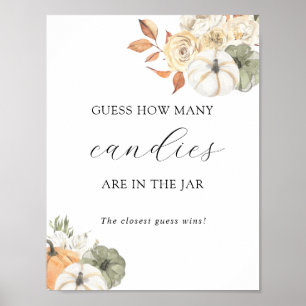 Guess How Many Are in the Jar Shower Game Poster