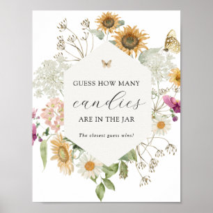 Guess How Many Are in the Jar Shower Game Poster