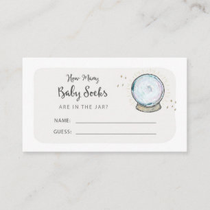 Guess How Many Baby Socks in the Jar Guest Card
