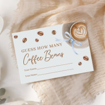 Guess How Many Coffee Beans Baby Shower