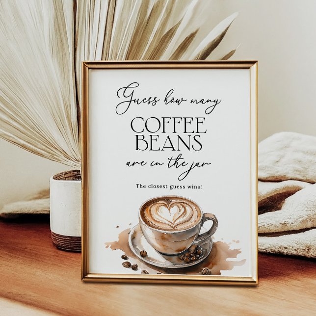 Guess How Many Coffee Beans Party Game Poster (Creator Uploaded)