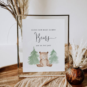 Guess how many gummy bears are in the jar poster