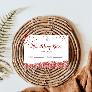 Guess how many Kisses are in the jar Bridal shower Enclosure Card