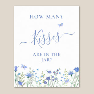 Guess How Many Kisses Bridal Shower  Poster