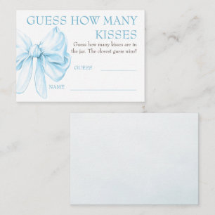 Guess How Many Kisses Game Cards - Chic Bow