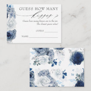 Guess How Many Kisses Pampas Grass Game Cards