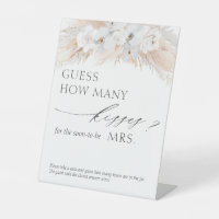 Guess How Many Kisses Pampas Grass Game