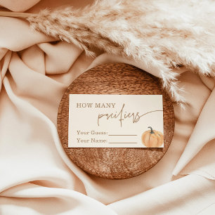 Guess How Many Pacifiers, Baby Shower Guess Card