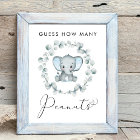 Guess How Many Peanuts Elephant Baby Shower Game