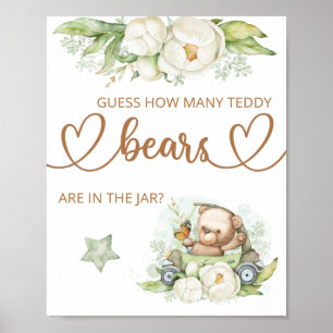 Guess how many teddy bears poster