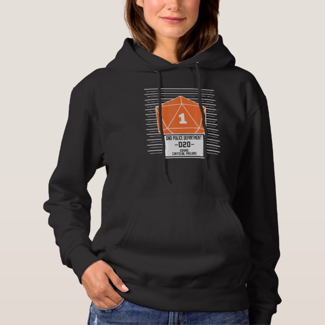 Guess I'll Die Dungeon  Nerdy Gamer D20 Tabletop R Hoodie (Front)