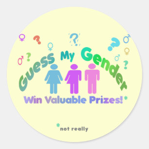Guess My Gender Stickers