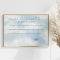 Guess The Arrival Date Calendar Cloud 9 Blue
