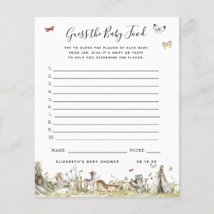 Guess the Baby Food Baby Shower Game