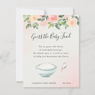 Guess the Baby Food Baby Shower Game