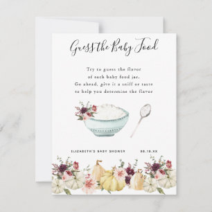 Guess the Baby Food Baby Shower Game