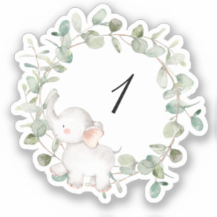 Guess The Baby Food Baby Shower Sticker Tag