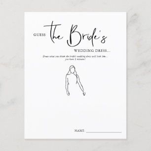 Guess The Bride's Dress Bridal Shower Game